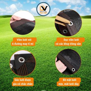Lưới che nắng ngoài trời khổ 4mx5m có móc treo - Lưới che nắng kéo...