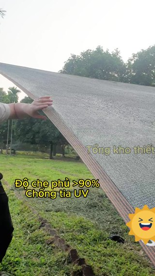 Lưới che nắng ngoài trời khổ 4mx5m có móc treo - Lưới che nắng kéo...
