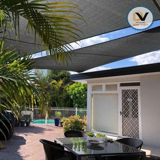 Lưới che nắng ngoài trời khổ 4mx5m có móc treo - Lưới che nắng kéo...