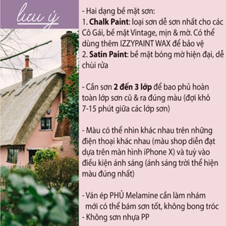 Sơn IZZYPAINT 200gr  Chalk Paint  Sơn gốc nước không mùi độc hại n...
