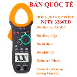 Ampe kìm Đồng hồ kẹp dòng vạn năng NJTY 3266TD đo tụ, tần số, nhiệ...