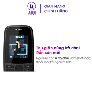 Điện thoại NOKIA 105 4G 2019 bản 2 sim thiết kế bền bỉ, tặng kèm p...