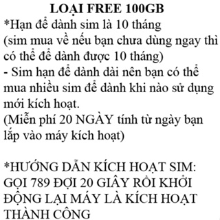 Siêu Thánh Sim 4G Mới, Miễn Phí 180GB/tháng, Tặng 60.000đ, Miễn Ph...