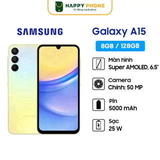 Điện thoại Samsung Galaxy A15 - Hàng chính hãng, Mới 100%, Bảo hàn...