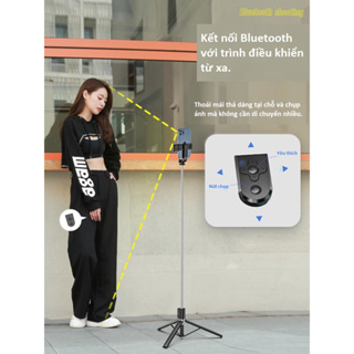 Gậy chụp ảnh Selfie 3 chân TSS PLUS 1M75 điều khiển từ xa có phân ...