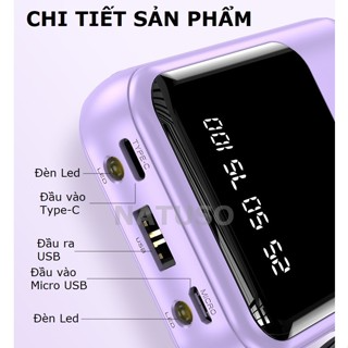 Sạc dự phòng 20000mAh 10000mAh sạc nhanh pin mini dung lượng lớn c...