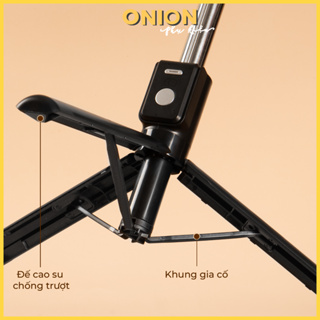 Gậy chụp ảnh Onion hàng cao cấp 3 in 1, kèm tripod, đèn led và điề... Gậy chụp ảnh Onion hàng cao cấp 3 in 1, kèm tripod, đèn led và điề...