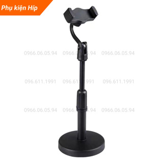 Giá Đỡ Điện Thoại Để Bàn Livestream Kẹp Chắc Chắn Xoay 360 Độ Dùng...
