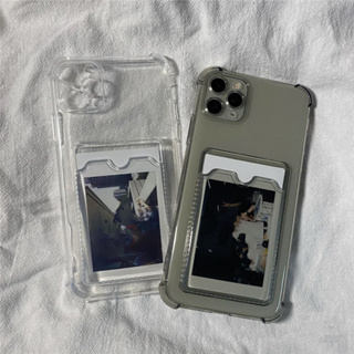 Ốp Lưng Điện Thoại IPhone Màu Trơn Có Ngăn Đựng Thẻ Cho 6s/6splus/...