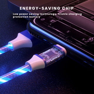 Cáp Sạc LT  Type C  Micro USB 3 Trong 1 Có Đèn LED Phát Sáng Cho Đ...