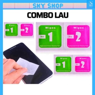 [QUÀ TẶNG KHÁCH VIP] Khăn lau 1 và 2 mếng lau vệ sinh màn hình điệ...