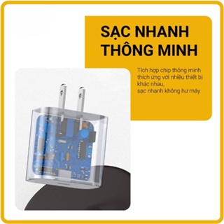 Bộ Củ Cáp Sạc Nhanh 20W Cao Câp, An Toàn Ổn Định - Bảo Vệ Thiết Bị...