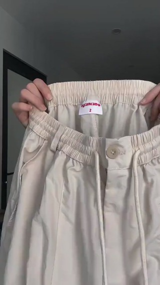Quần parachute harem nam nữ dáng thụng vitage,quần dài vải kaki ca...