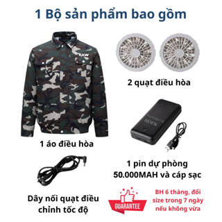 Áo Điều Hòa KAW Chính Hãng Pin 50000mAh Chạy 12-15H, Có Khả Năng C...