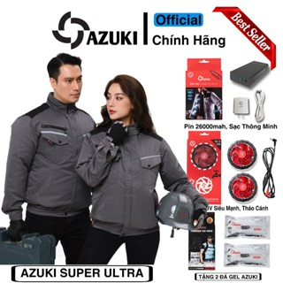 CHÍNH HÃNG Áo Điều Hòa AZUKI-ULTRA Mới 2024 Pin 24000mah, Quạt Azu...