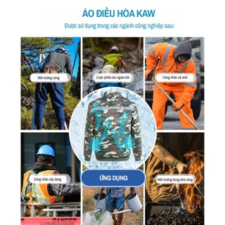 Áo Điều Hòa KAW Cao Cấp Pin 50.000mAh 2 Lớp Công Suất Lớn, Chống N...