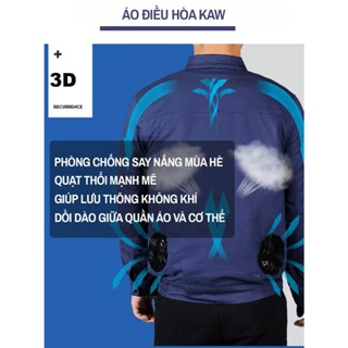 Áo Điều Hòa KAW Cao Cấp Pin 50.000mAh 2 Lớp Công Suất Lớn, Chống N...