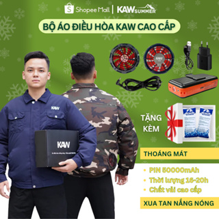 Áo Điều Hòa KAW Cao Cấp Pin 50.000mAh 2 Lớp Công Suất Lớn, Chống N...
