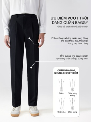 Quần tây nam hàn quốc JBagy dáng baggy vải co giãn dày dặn dáng su...