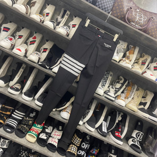 Quần âu nam Dsq2 khoá zip eo phối thêu chữ cạp chất vải tuyết mưa ...