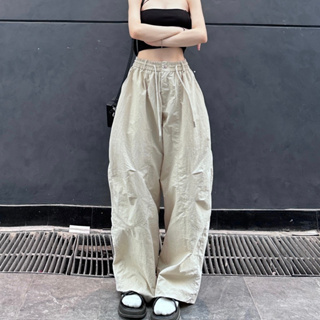 Quần Dài Chất Gió Nhăn Parachute Pants Harem Dáng Thụng Nam Nữ Uni...