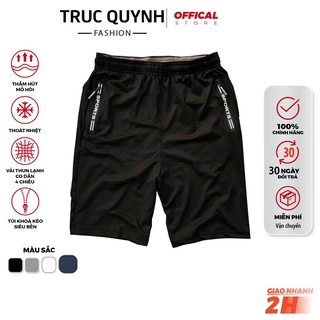 Quần đùi nam thể thao - vải thun lạnh 2 túi khóa kéo vải dày co dã... Quần đùi nam thể thao - vải thun lạnh 2 túi khóa kéo vải dày co dã...