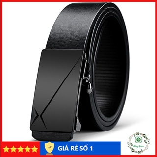 Thắt lưng nam da cao cấp, dây lưng nam mặt khóa tự động sang trọng...