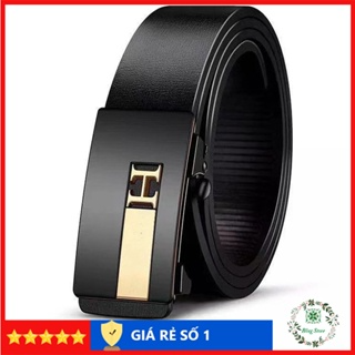 Thắt lưng nam da cao cấp, dây lưng nam mặt khóa tự động sang trọng...