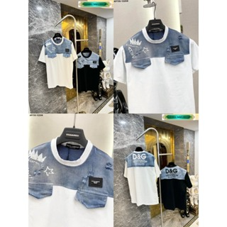 Áo Thun Nam Nữ DG Chất Vải Cotton Phối Vải Bò Phân Khúc Áo Cao Cấp...