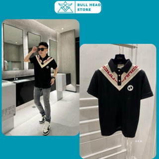Áo Polo Nam Gu Chì Phối Chữ V In Chữ Viền Cổ Siêu Đẹp - Polo Nam G...