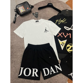 Bộ Quần Áo Nam JD Chữ In Vải Cotton Mát Mịn - Bộ JoDan Chữ Nam Cao...