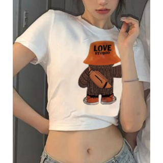 Cặp Áo Thun Đôi Nam Nữ In 5D Gấu Nâu , Trái Tim Nhiều Màu Hottrend...