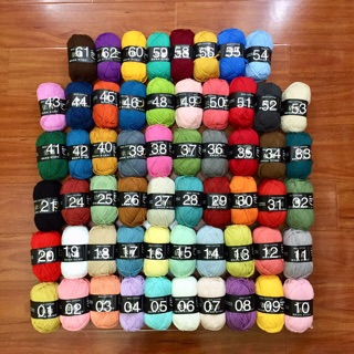 Len Milk Cotton 50g Baby Bảng 62 Màu. Cuộn Len Sợi Cotton...