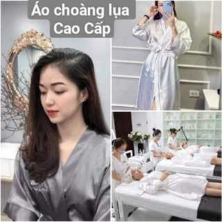 áo choàng lụa spa ,áo choàng makeup SALE SỐC , vải lụa cao cấp , á...