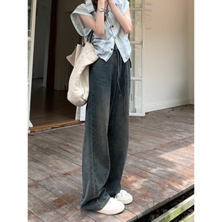g QUẦN JEANS ỐNG SUÔNG FORM RỘNG PHỐI DÂY RÚT CỰC HOT. QUẦN BÒ NỮ ...