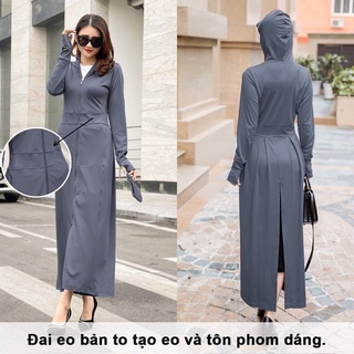 Áo Chống Nắng Nữ Toàn Thân 2 Lớp Dáng Dài cản tia UV, tản nhiệt 2 ...