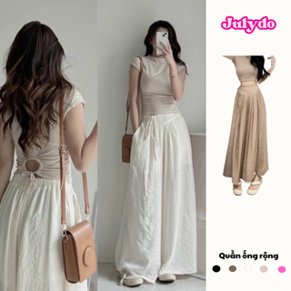 Quần ống rộng nữ , quần ống suông nữ lưng cao dây thắt nơ túi trướ... Quần ống rộng nữ , quần ống suông nữ lưng cao dây thắt nơ túi trướ...