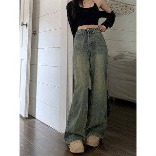 Quần Jeans nữ, quần bò nữ ống rộng, phiên bản cá tính, dáng suông,...