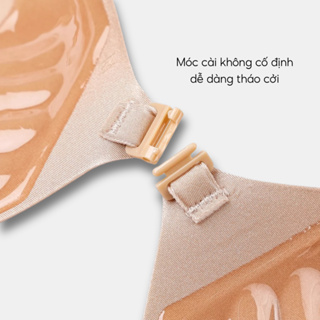 Áo bra dán nâng ngực Silicon cài trước không gọng hình bàn tay Mã ...