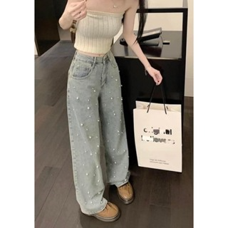 g QUẦN JEAN ỐNG SUÔNG ỐNG RỘNG ĐÍNH NGỌC CỰC CHẤT. Quần suông phon...