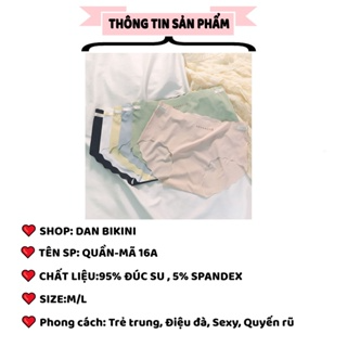 Quần Lót Nữ Đúc Su Thun Lạnh Cạp Viền Sóng không đường may mềm mại...
