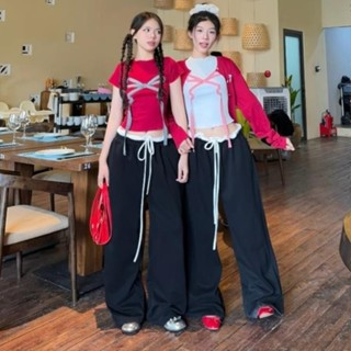 AB HOUSE Quần nỉ dây rút BOW PANTS form rộng nam nữ...