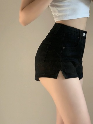 Quần Short Jeans Nữ , Quần Đùi Nữ Chất From Bó Sát Cạp Cao Rất Hiệ...
