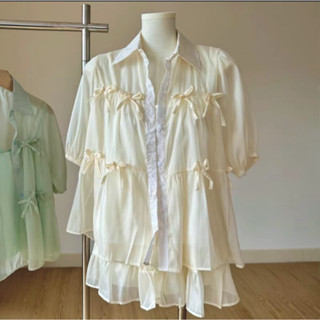 Set Áo Kiểu Nữ Chất Voan Tơ Đính Nơ Kèm Chân Váy, Set Áo Babydoll ... Set Áo Kiểu Nữ Chất Voan Tơ Đính Nơ Kèm Chân Váy, Set Áo Babydoll ...