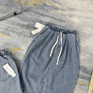 Quần Jean Nữ ,Quần Bò Jean Giấy Dáng Baggy, Chất Bò Mềm Cạp Chun (...
