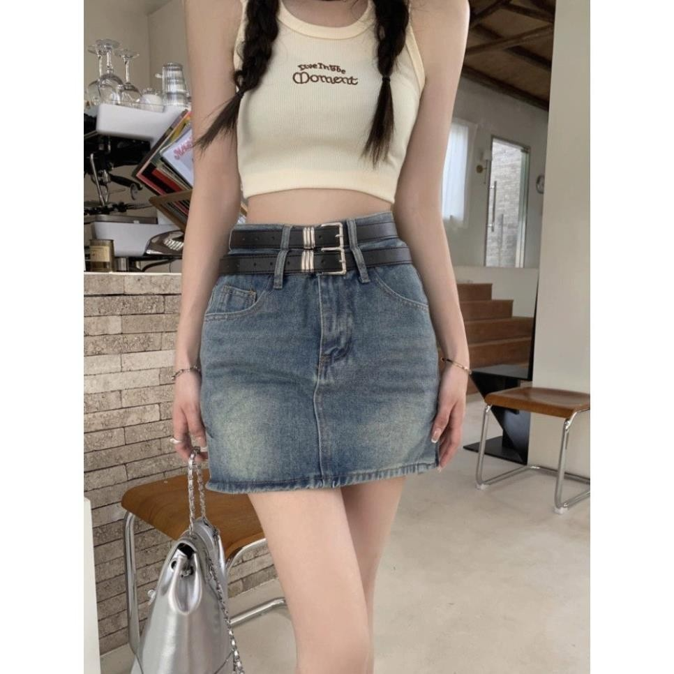 Chân Váy Jeans Nữ, Chân Váy Bò Nữ Chất Lượng Không Cần Bàn CV07...