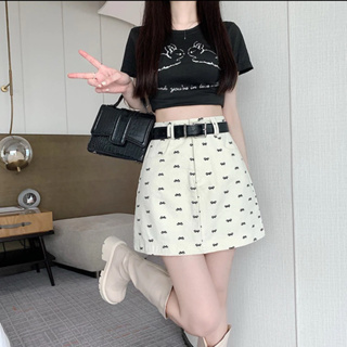 Chân Váy Kaki Họa Tiết Nhí Dáng A basiss Có Quần Lót Trong...