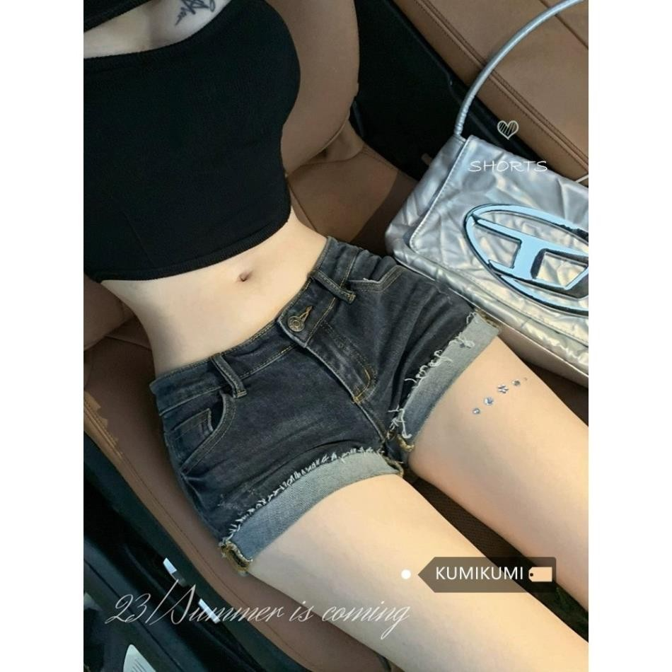 Quần Short Jeans Nữ , Quần Đùi Nữ Chất Liệu Jean DENIM Cạp Thấp Sắ...