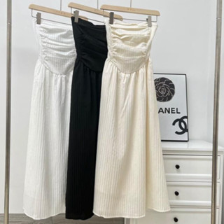 Đầm 2 Dây Cúp Ngực Chất Đũi Gân Bèo Lou Dress, Váy Cúp Ngực 2 Dây ...