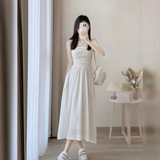 Đầm 2 Dây Cúp Ngực Chất Đũi Gân Bèo Lou Dress, Váy Cúp Ngực 2 Dây ...